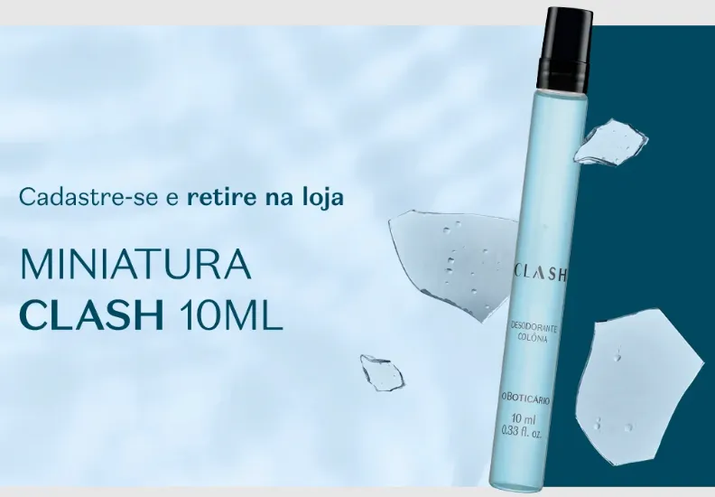 Ganhe Amostra Grtis Do Perfume Clash 10ml